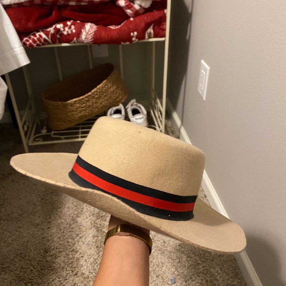 Striped hat